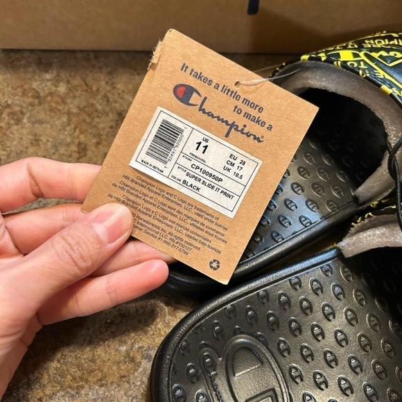 Champion Size 11 Preschool Slides Slippers NWT - Picture 4 of 6